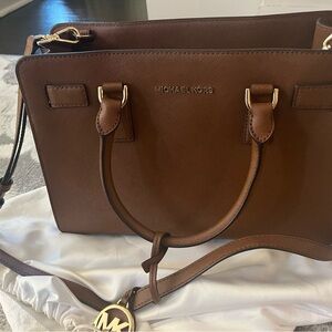 Michael Kors Brown Leather Tote Bag